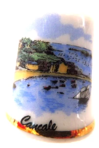 DE A COUDRE DE COLLECTION THIMBLE PORCELAINE - CANCALE - Imagen 1 de 1