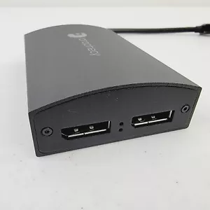 gofanco Prophecy 1x2 Mini DisplayPort to DP Dual Display Adapter / Splitter MST - Picture 1 of 7