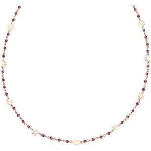 Collana Da Donna Di Amen CLLAMELRR In Argento 925 Rosè E Cristalli Rubino - Imagen 1 de 2