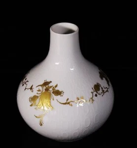 Rosenthal Studio-Linie Kugelvase Björn Wiinblad Romanze mit Golddekor #W - Picture 1 of 9