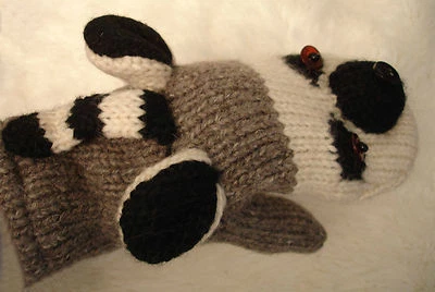 LEMUR MITTENS marioneta LND tejido ADULTO cola de anillo gato suricata SOMBRERO DE PARTIDO VENDIDO POR SEPARADO Foto 1 de 4