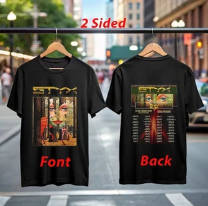 Camiseta Styx The Grand Illusion Tour 2025 Camiseta Oficial Concierto Mercancía Banda de Rock Camiseta - Imagen 1 de 4