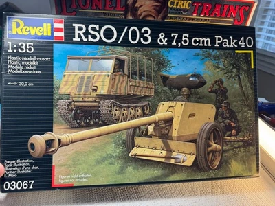 Revell 德国 1/35 比例 -RSO/03 & 7,5 厘米 Pak40 套件 - 全新💥T1572 — 第 1/4 张图片