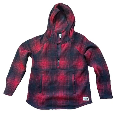 Chaqueta a cuadros The North Face Crescent mediana pulóver top polar cremallera para mujer Foto 1 de 4