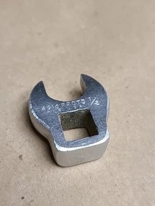 PROTO Tools USA J4916CF 1/2" SAE Chrome Open-End Crowfoot Wrench, 3/8" Drive - Picture 1 of 7
