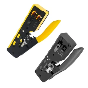 RJ45 Cat7 Cat6 Cat5 Network Crimper Crimping Plier Stripper Cutter Tool Kit - Zdjęcie 1 z 16