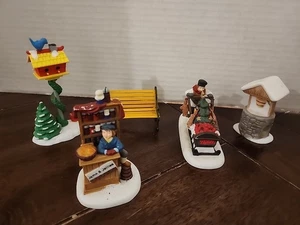 Abteilung 56 Dorf Schmiedeeisen Parkbank Brunnen Lebkuchenverkäufer Posten - Bild 1 von 11