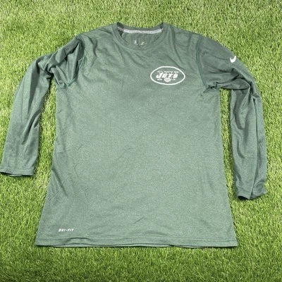 Camisa New York Jets Nike Dri Fit Para Hombre Mediana Verde Manga Larga  Foto 1 de 4