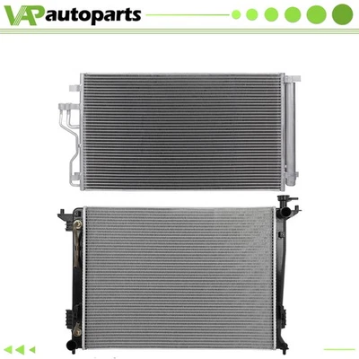 Conjunto de refrigeración de radiador y condensador de aire acondicionado de aluminio para Hyundai Tucson 2010-2015 Foto 1 de 4