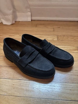 Mocasines Andre Assous italianos de gamuza negros para mujer EE. UU. 8 Foto 1 de 4