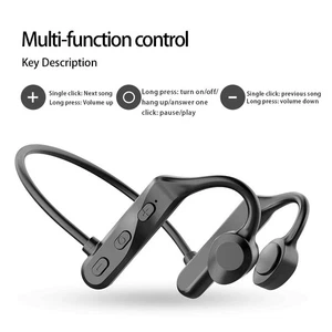Conduction Earphones Sport Blue-tooth 5.0 Waterproof Wireless Headphones - Picture 1 of 11
