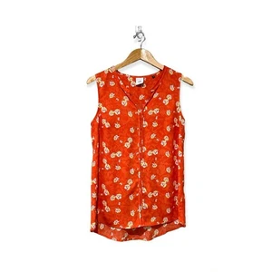 Cabi ärmelloses Top Gr. S Vital orange geblümt - Bild 1 von 9
