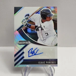 Isaac Paredes 2020 Panini Prizm Draft Picks Silver Autograph A-IP Detroit Tigers - Picture 1 of 2