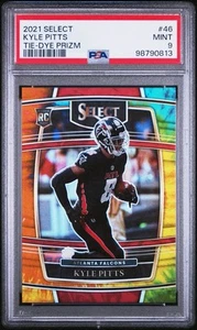 2021 Panini Select Kyle Pitts RC Tie Dye Prizm Rookie Concourse /25 PSA 9 MINT - Bild 1 von 2