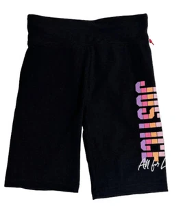 Pack Of 4 Justice Junior Girls,Size L (12-14) Black bike Shorts New With Tag - Picture 1 of 9