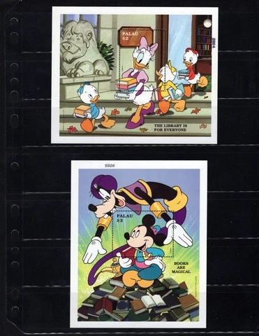 Palau Disney 448-49 Books are Magical VF MNH S/S A2 Cover