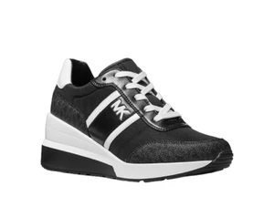 ZAPATO TENIS MUJER MICHAEL KORS NEGRO/BLANCO TALLA 6-8.5 43F1MBFSAB NEGRO - Imagen 1 de 3