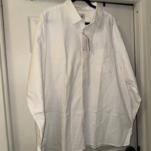 Amazon White Casual Button Up L/S Shirt 3XL - Picture 1 of 4