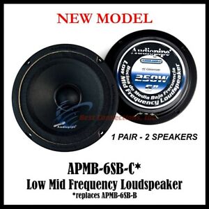 1-Pair Audioppipe 6" Sealed Back Full Range Loud Speaker Mid APMB-6SB-C