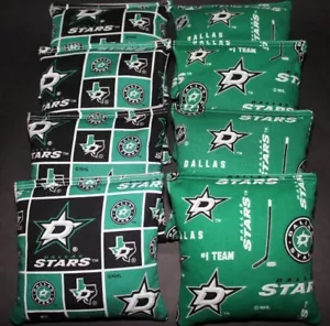 DALLAS STARS Cornhole Bean Bags 8 ACA Regulation Toss Bags NHL Hockey Fans Gift - Picture 1 of 2