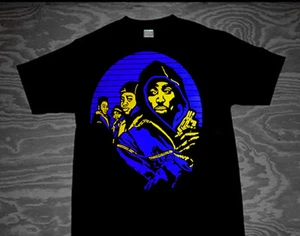 New cajmear Black Royal Blue Yellow Juice shirt graphic tee - Picture 1 of 2