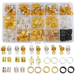 200PCS Hair Jewelry for Braids Accessories, Hair Beads for Braids, Gold Hair Acc - Picture 1 of 2