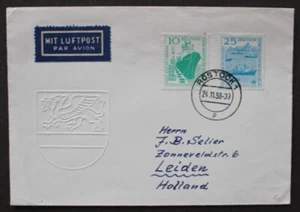 SC50 EAST GERMANY DDR 1958 FDC Rostock harbour - Picture 1 of 2