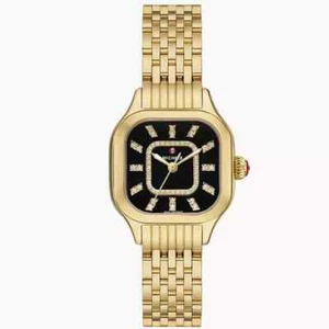 Michele Meggie Gold Stainless Steel Women's Watch MWW33B000016 - Picture 1 of 4