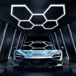 Hexagon LED Lampe Röhren Werkstatt Garage Wand Decken Leuchte Beleuchtung 168-55 - Bild 1 von 46