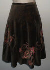ESSENTIEL floral velvet embroidered skirt UK 10 US 8 EU 38 Antwerp (ALT)