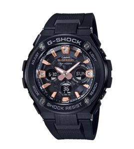 NEW Casio G-Shock G-Steel DIAMOND INDEX Solar Rose Gold Mens Watch GSTS310BDD-1A - Picture 1 of 1