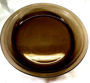 Vintage PYREX Glass Pie Plate Amber Brown 209 Deep Dish 9.5" USA Ovenware - Picture 1 of 10