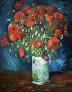 Impresión o lienzo - Jarrón con amapolas (1886) - Por Vincent Van Gogh - Imagen 1 de 1