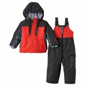 ZeroXposur Winter Coat & Snow Bibs Boy's Red 12 months Snowsuit Set New - Picture 1 of 12