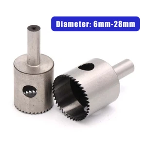 6mm-28mm Hole Saw Drill Bits Serrated Edge Sawtooth Drill For Buddha Beads - Picture 1 of 5