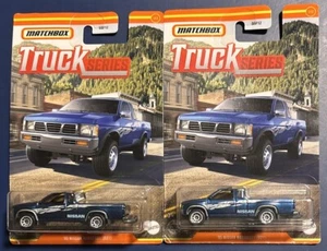 2021 Matchbox TRUCK SERIES '95 NISSAN HARDBODY (D21) 1/12 Blue, Lot Of 2 - Picture 1 of 5