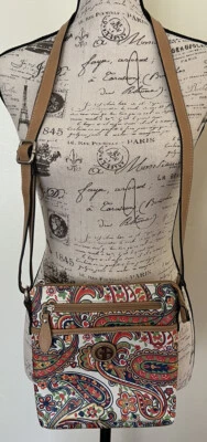 Bolso Bandolera Bolso Mensajero Giani Bernini Saffiano Multicolor Estampado Cachemira Foto 1 de 4