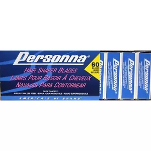 PERSONNA HAIR SHAPER SINGLE EDGE RAZOR BLADES- 60PC - Picture 1 of 2