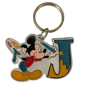 Llavero De Colección Mick Mouse Pintando la Letra J Pallet Walt Disney - Imagen 1 de 4