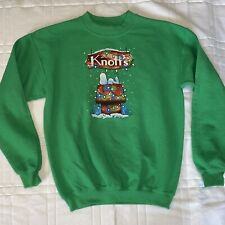 2011 Snoopy Knotts Berry Farm Sweatshirt Youth Large Christmas Kid Core Green