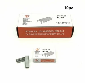 X Lot 10000 Points Pointes Agrafes Agrafeuse Taille 6/4 Hmj - Photo 1/1