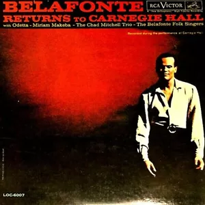 HARRY BELAFONTE "RETURNS TO CARNEGIE HALL" 2 LP PREMIUM QUALITY USED LP (VG+/EX) - Picture 1 of 1
