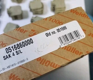 10x BLOQUES TERMINALES ABRAZADERA TORNILLO WEIDMULLER 0516860000 500V 20a SAK 4 S/L  - Imagen 1 de 3