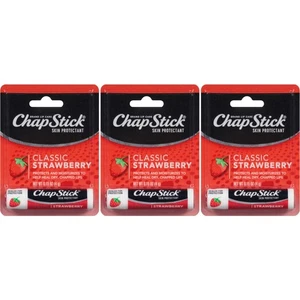 Chapstick Balsamo Labbra - Fragola Classica Confezione da 3 - Foto 1 di 4
