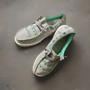 Hey Dude Women Wendy Annex Rodeo Gray Light Comfort Shoe Size 6 - Picture 1 of 11