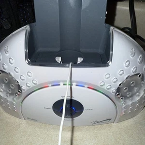 Sharper Image iPulse Stereo Speakers w/Universal iPod Dock & LED Lightshow S1345 - Picture 1 of 7