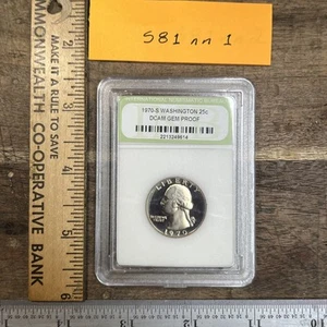 1970 S Washington Quarter - Slabbed - DCam Proof Lot S81nn1 - Picture 1 of 5