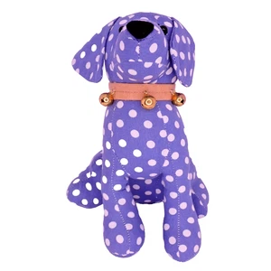 DELTON PRODUCTS 8" Collar Campana Peluche Perro Lunares Azul y Blanco - Imagen 1 de 7