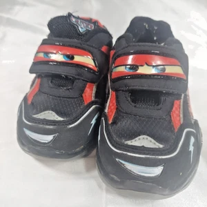 Disney Pixar Cars Shoes Sneaker Lightning McQueen Red & Black Toddler7m - Picture 1 of 7