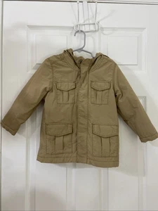 Old Navy Tan Khaki Utility Jacket Coat Boy’s Size 3T - Picture 1 of 4